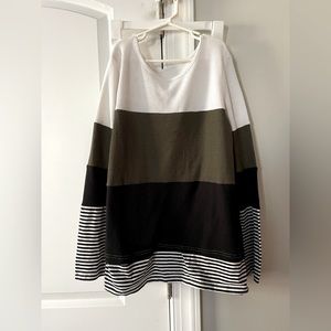 Color block, shein shirt, size medium